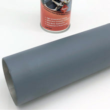 Load image into Gallery viewer, ZyCor High Temp coating for engine and exhaust 428 ml spray can light gray finish on a metal tube