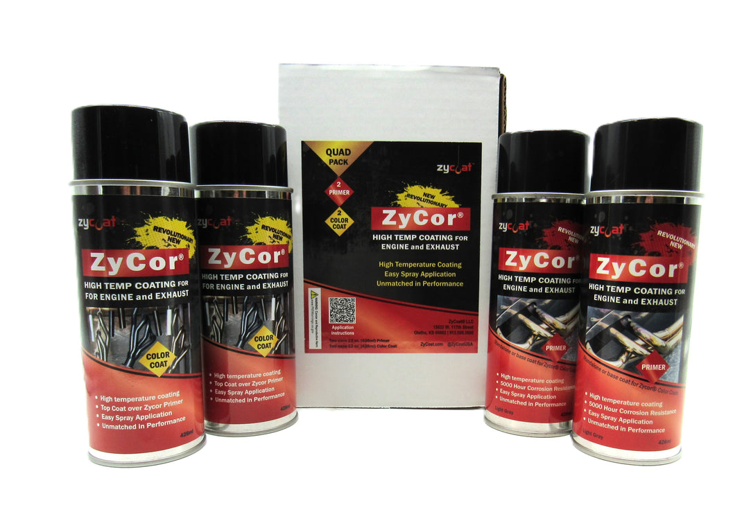 ZyCor Porsche Gray/Primer Quad Pack